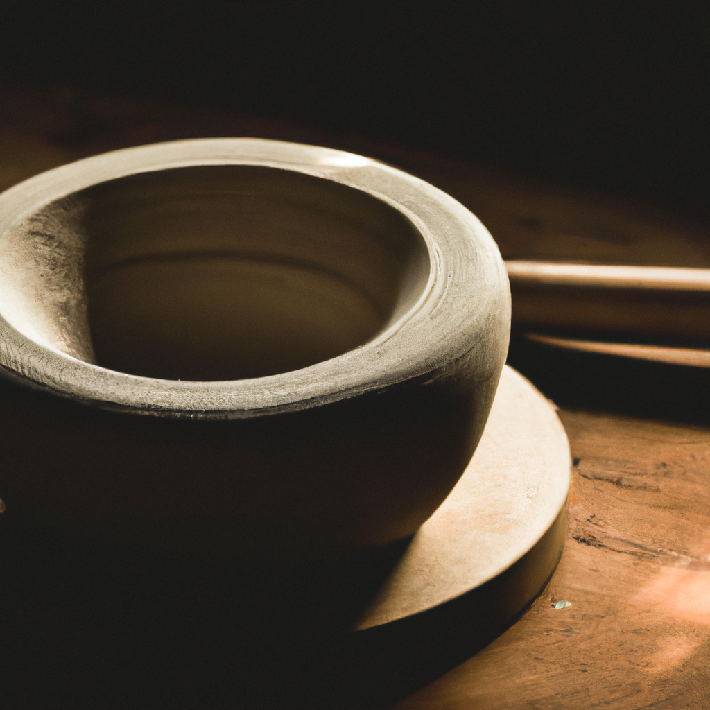 Illustration d’un bol en céramique fabriqué à la main